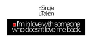 single taken in love